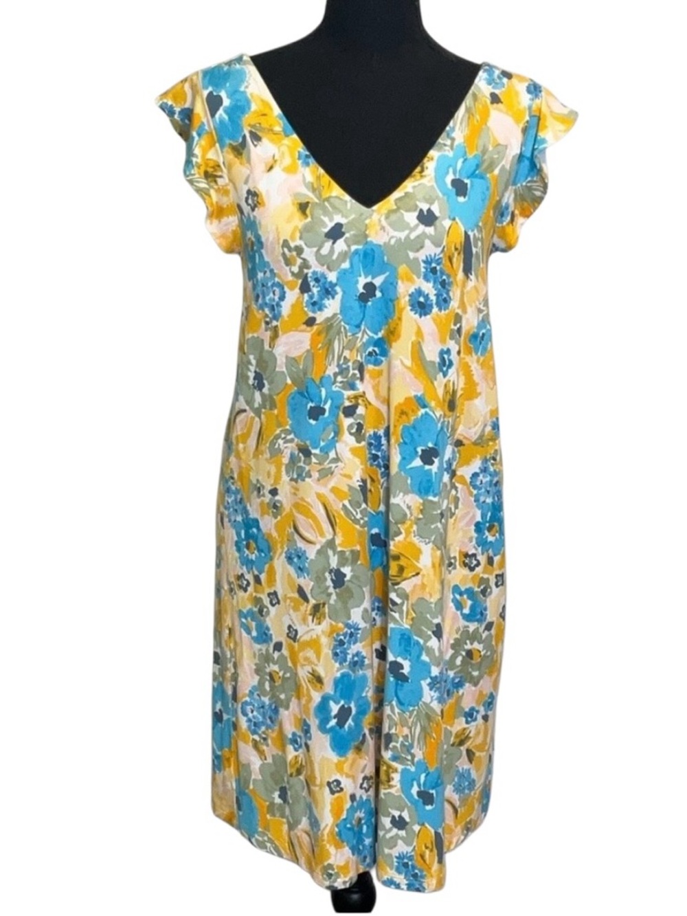 LOFT Floral Print Dress, EUC